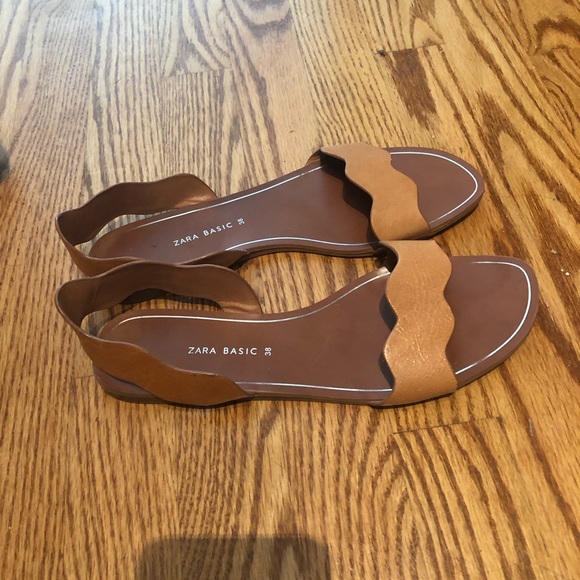 Shoes - Zara samdals Leather! 38 (7,5)